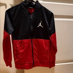 Jordan Kids Black and Red Bomber Jacket